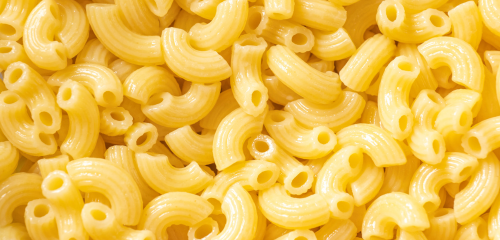 Cooked macaroni and cheese
